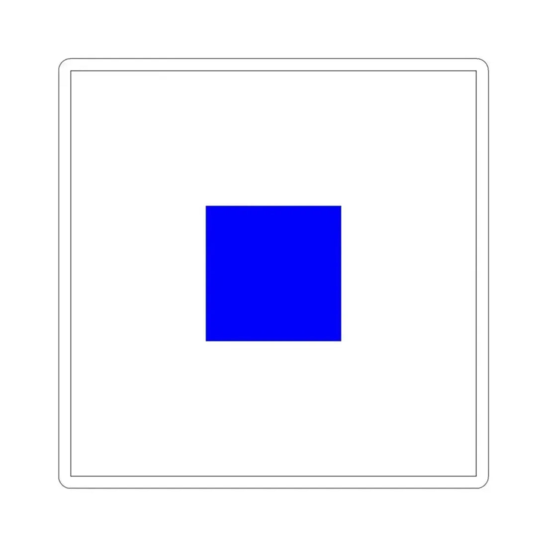 ICS Sierra (International Code of Signals) STICKER Vinyl Die-Cut Decal 6 Inch - The Sticker Space