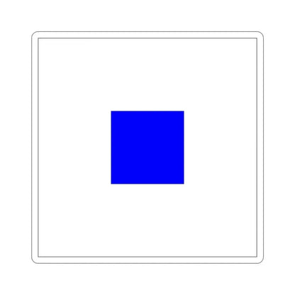 ICS Sierra (International Code of Signals) STICKER Vinyl Die-Cut Decal 6 Inch - The Sticker Space