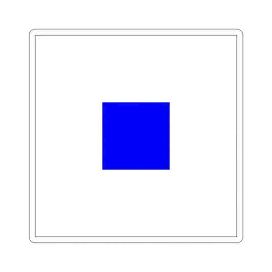 ICS Sierra (International Code of Signals) STICKER Vinyl Die-Cut Decal 6 Inch - The Sticker Space