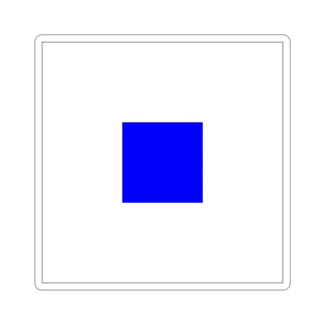 ICS Sierra (International Code of Signals) STICKER Vinyl Die-Cut Decal - The Sticker Space