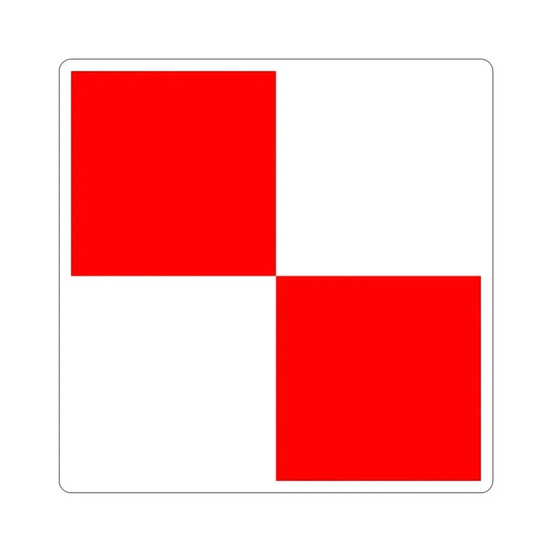 ICS Uniform (International Code of Signals) STICKER Vinyl Die-Cut Decal 2 Inch - The Sticker Space