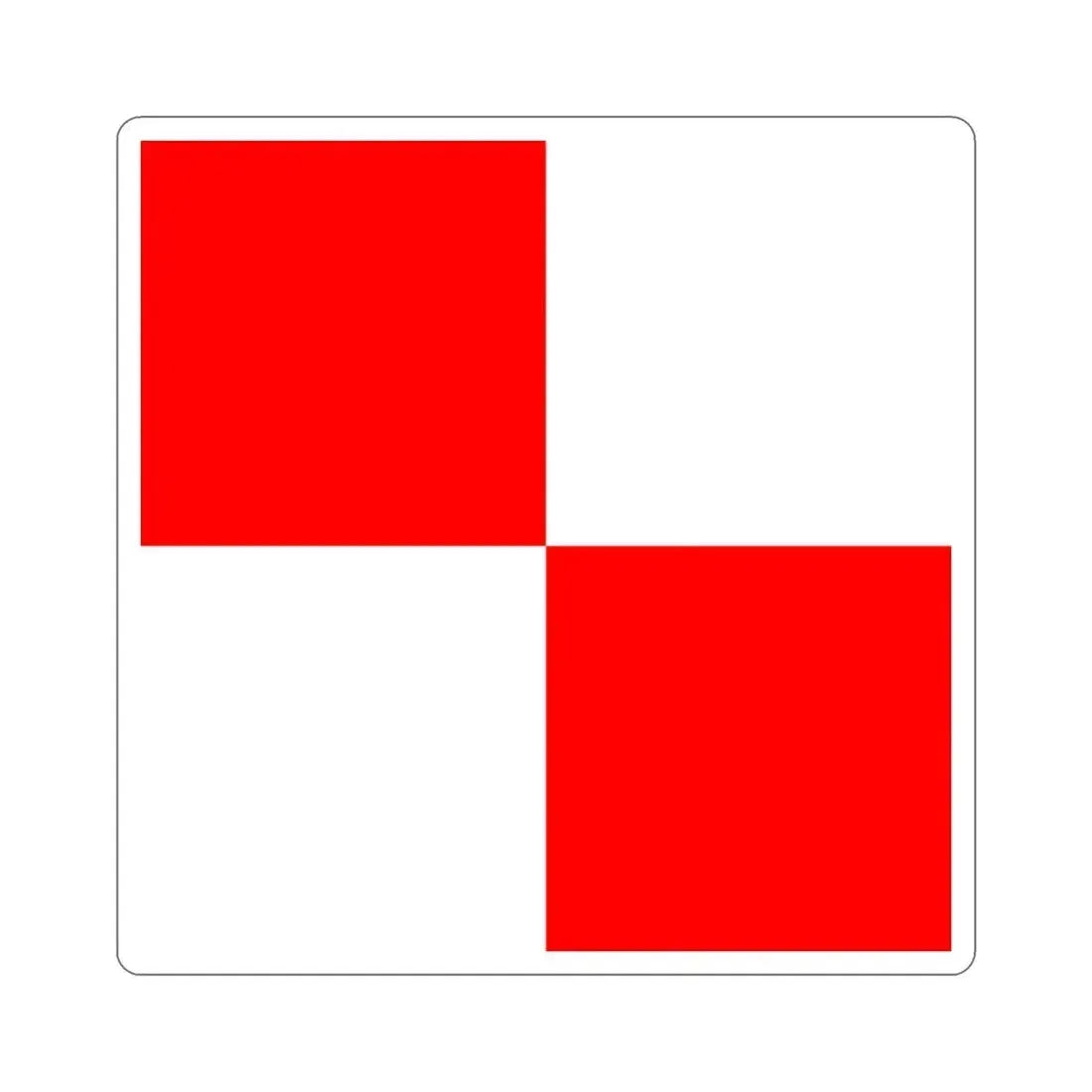 ICS Uniform (International Code of Signals) STICKER Vinyl Die-Cut Decal 2 Inch - The Sticker Space