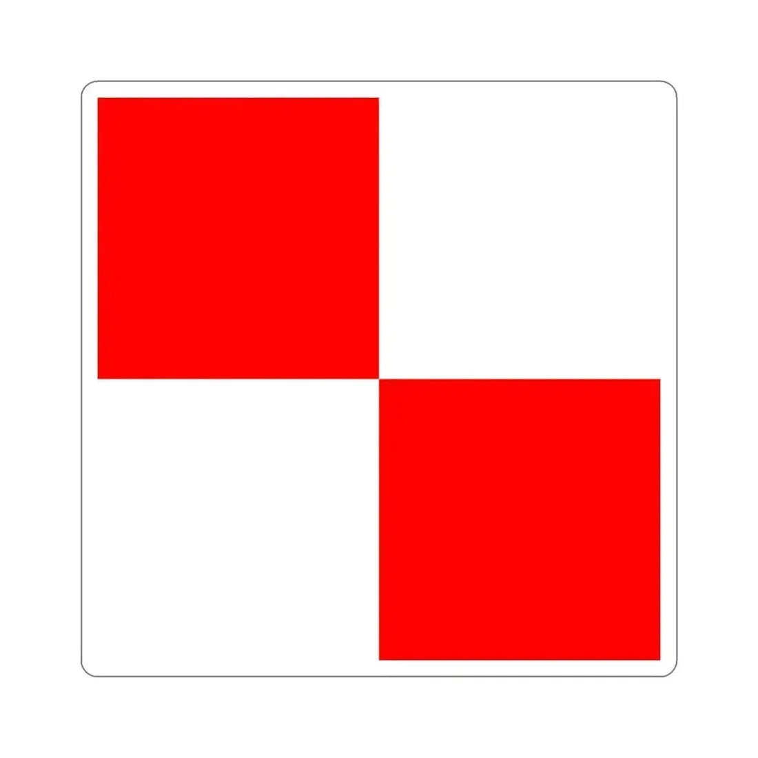 ICS Uniform (International Code of Signals) STICKER Vinyl Die-Cut Decal 3 Inch - The Sticker Space