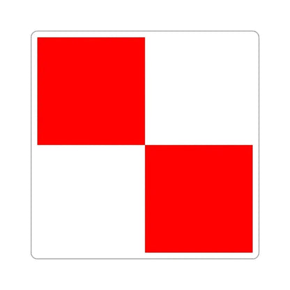 ICS Uniform (International Code of Signals) STICKER Vinyl Die-Cut Decal 3 Inch - The Sticker Space