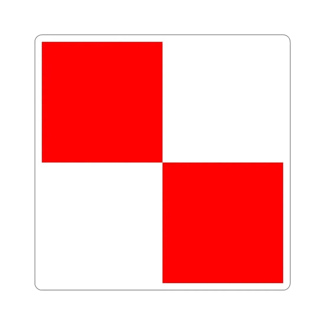 ICS Uniform (International Code of Signals) STICKER Vinyl Die-Cut Decal 3 Inch - The Sticker Space