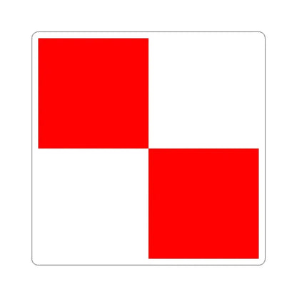 ICS Uniform (International Code of Signals) STICKER Vinyl Die-Cut Decal 3 Inch - The Sticker Space