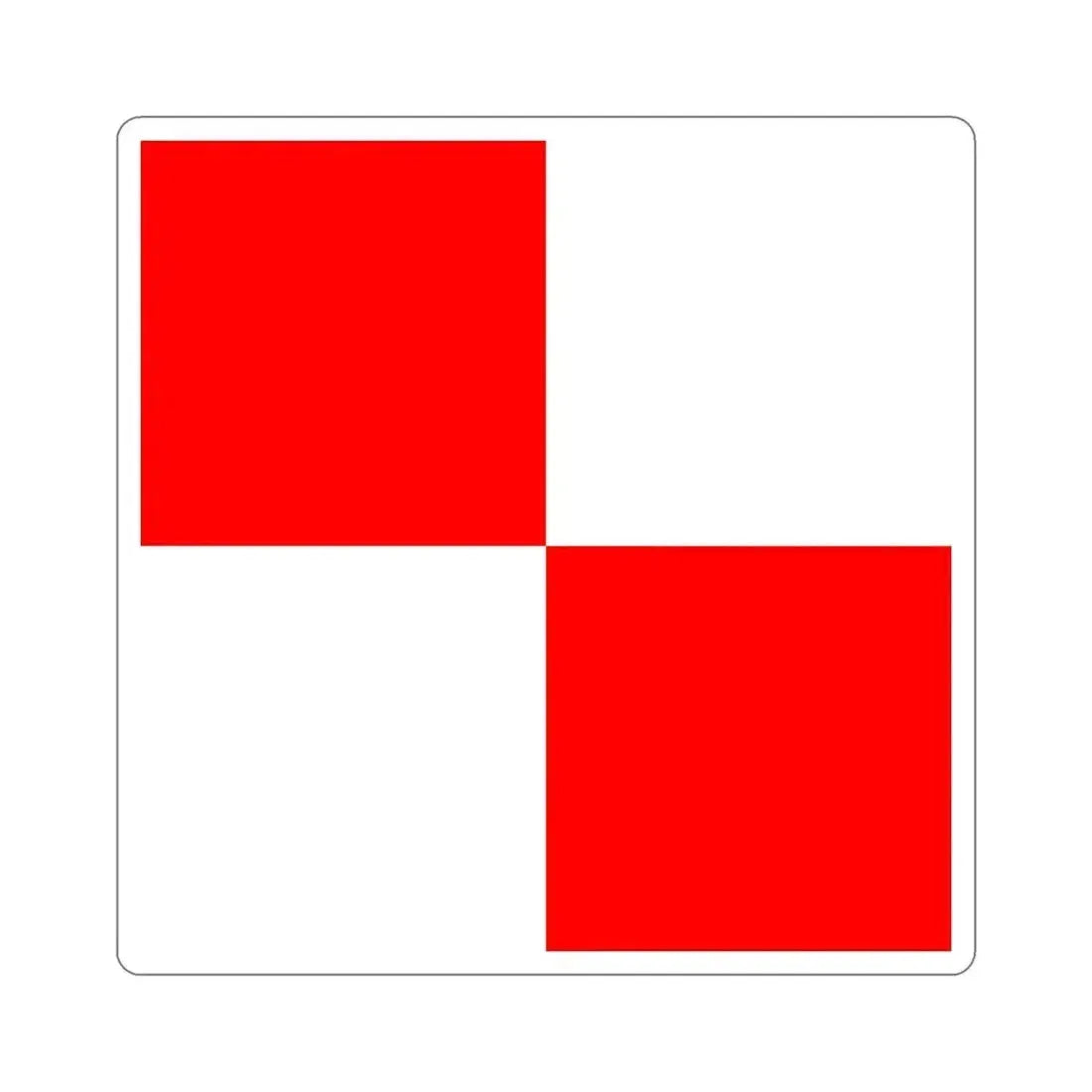 ICS Uniform (International Code of Signals) STICKER Vinyl Die-Cut Decal 4 Inch - The Sticker Space