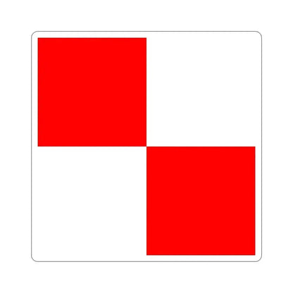 ICS Uniform (International Code of Signals) STICKER Vinyl Die-Cut Decal 4 Inch - The Sticker Space