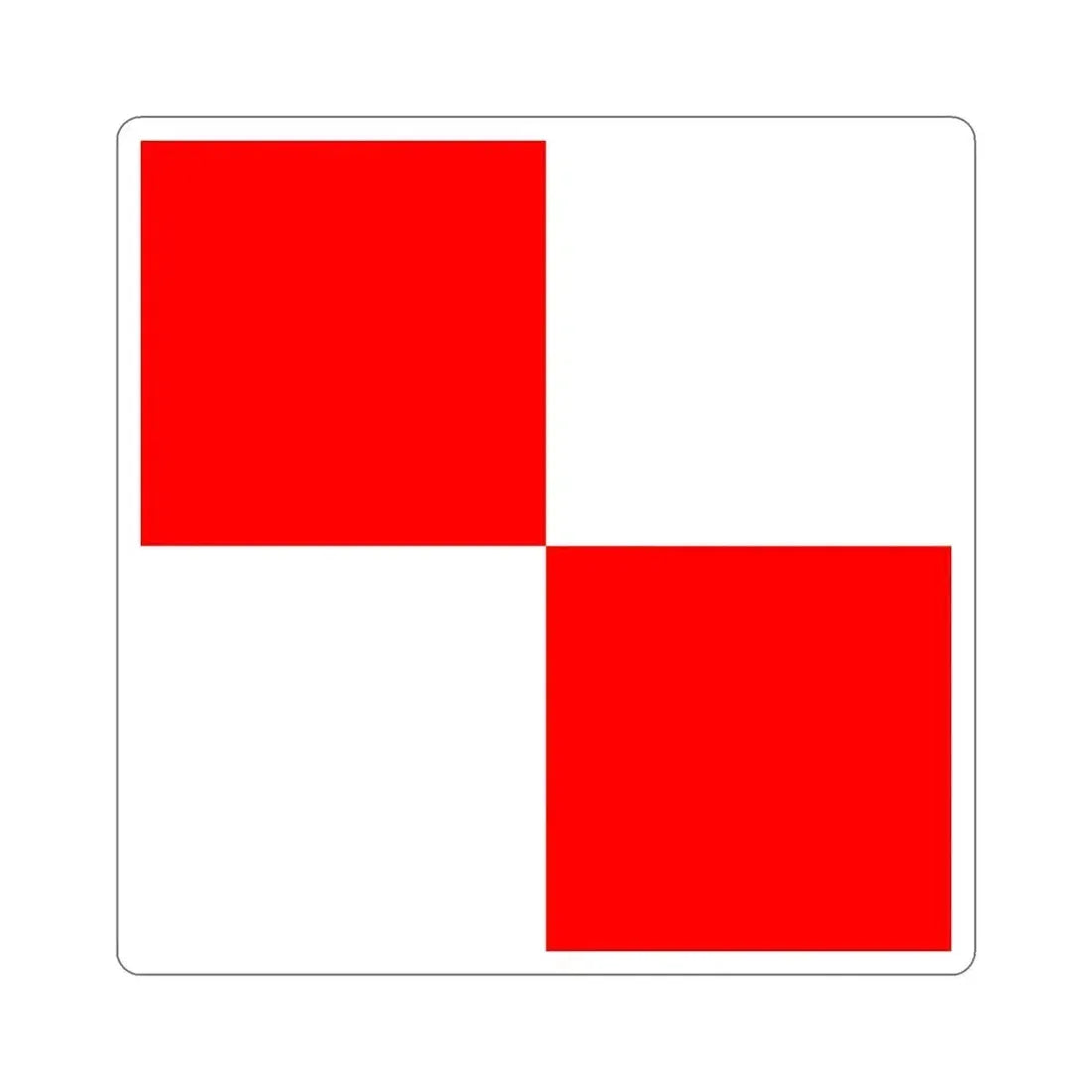 ICS Uniform (International Code of Signals) STICKER Vinyl Die-Cut Decal 4 Inch - The Sticker Space