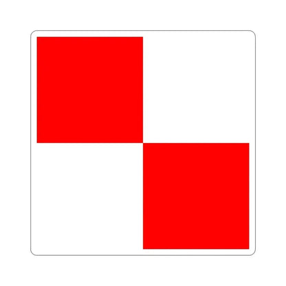 ICS Uniform (International Code of Signals) STICKER Vinyl Die-Cut Decal 4 Inch - The Sticker Space