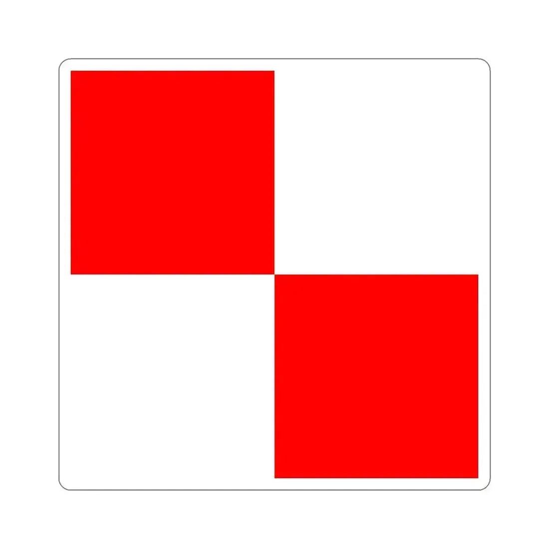 ICS Uniform (International Code of Signals) STICKER Vinyl Die-Cut Decal 5 Inch - The Sticker Space