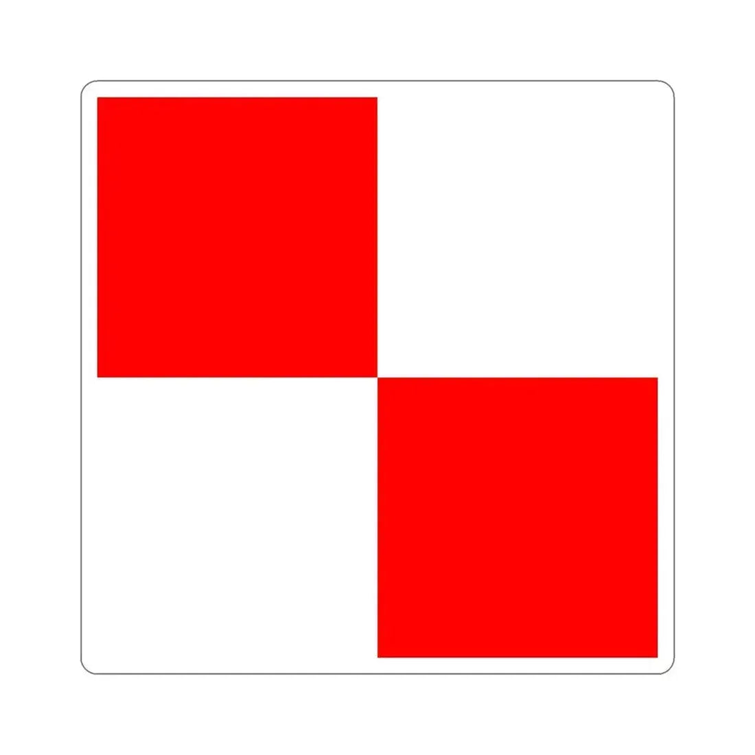 ICS Uniform (International Code of Signals) STICKER Vinyl Die-Cut Decal 5 Inch - The Sticker Space