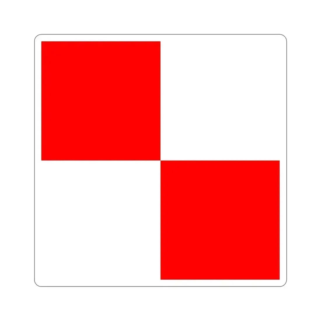 ICS Uniform (International Code of Signals) STICKER Vinyl Die-Cut Decal 6 Inch - The Sticker Space