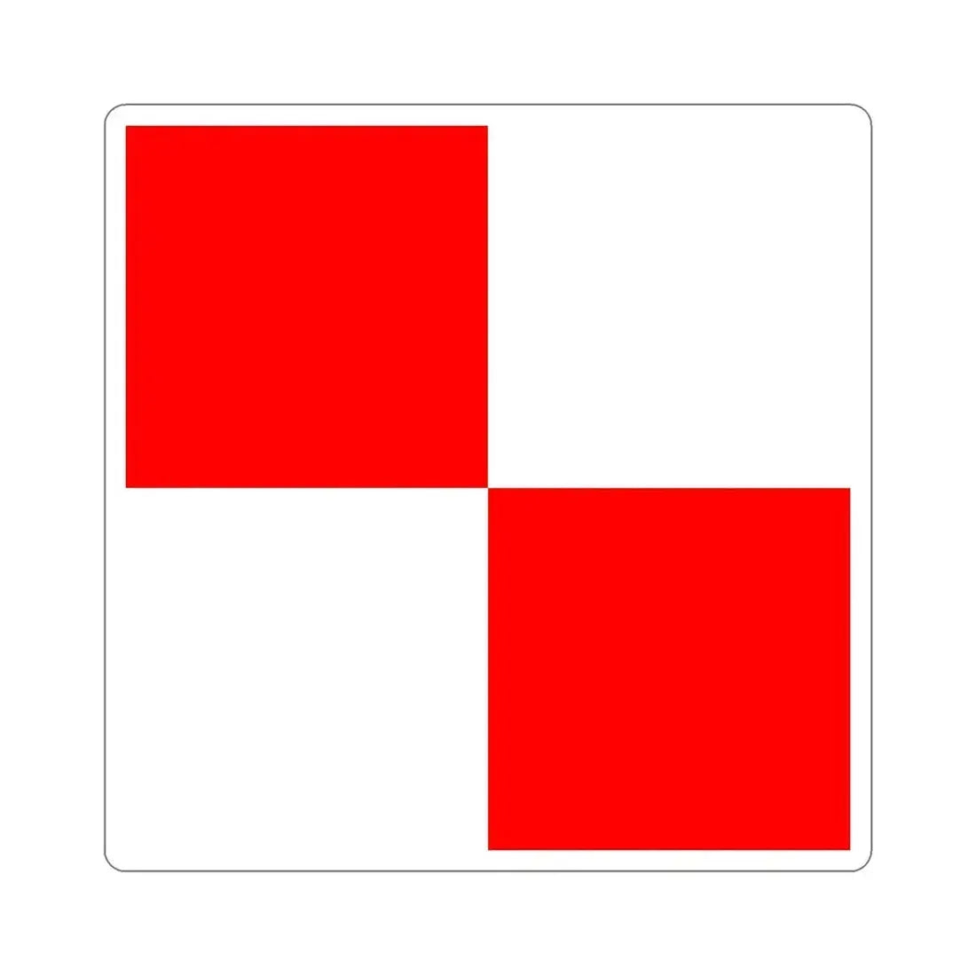 ICS Uniform (International Code of Signals) STICKER Vinyl Die-Cut Decal 6 Inch - The Sticker Space