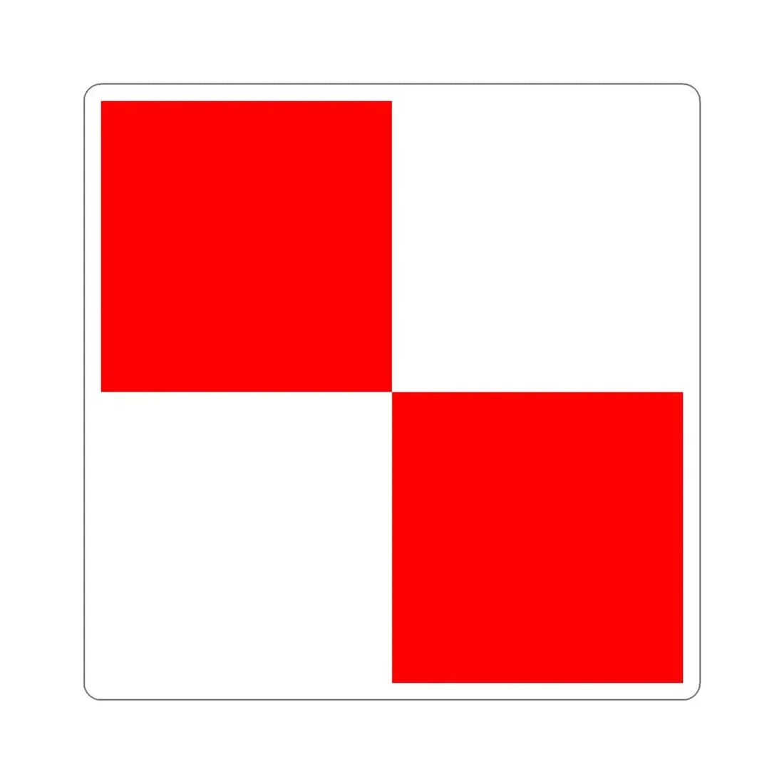 ICS Uniform (International Code of Signals) STICKER Vinyl Die-Cut Decal - The Sticker Space