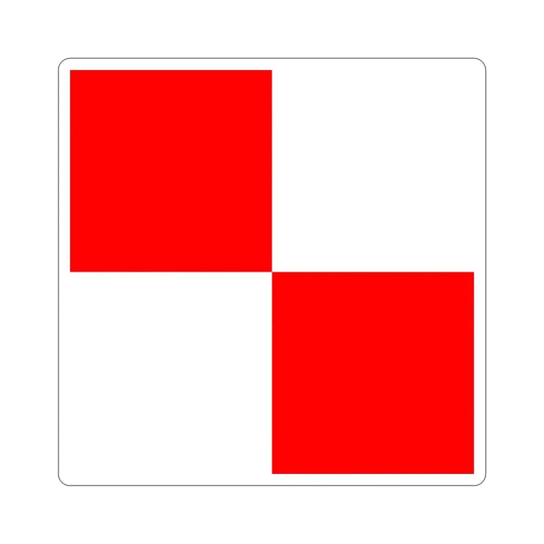 ICS Uniform (International Code of Signals) STICKER Vinyl Die-Cut Decal - The Sticker Space