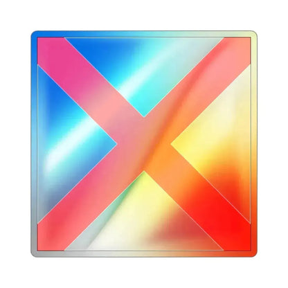 ICS Victor (International Code of Signals) Holographic STICKER Die-Cut Vinyl Decal 2 Inch - The Sticker Space