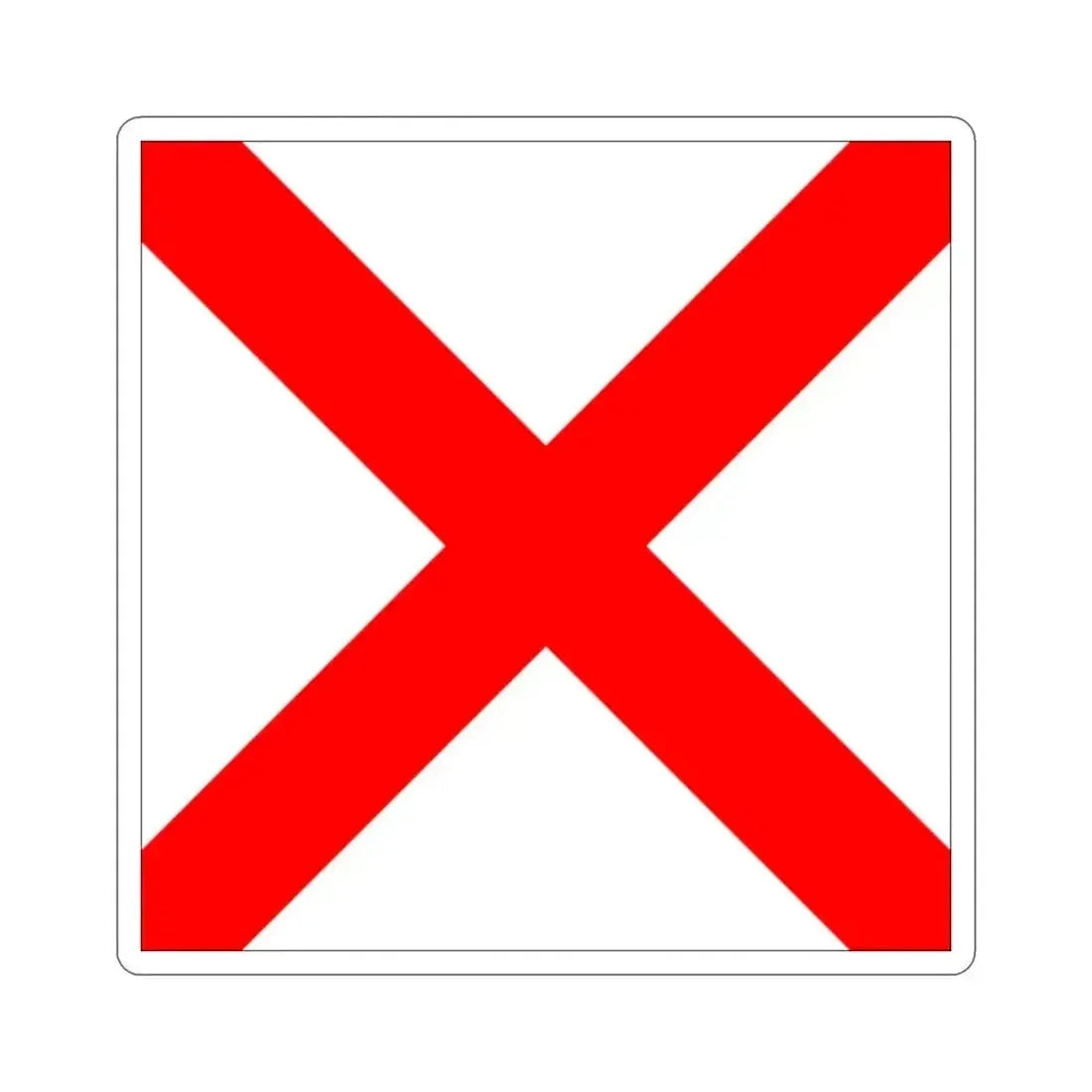 ICS Victor (International Code of Signals) STICKER Vinyl Die-Cut Decal 2 Inch - The Sticker Space