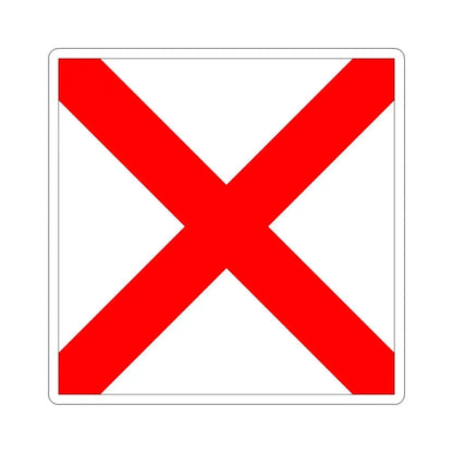 ICS Victor (International Code of Signals) STICKER Vinyl Die-Cut Decal 4 Inch - The Sticker Space