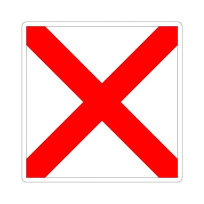 ICS Victor (International Code of Signals) STICKER Vinyl Die-Cut Decal 6 Inch - The Sticker Space