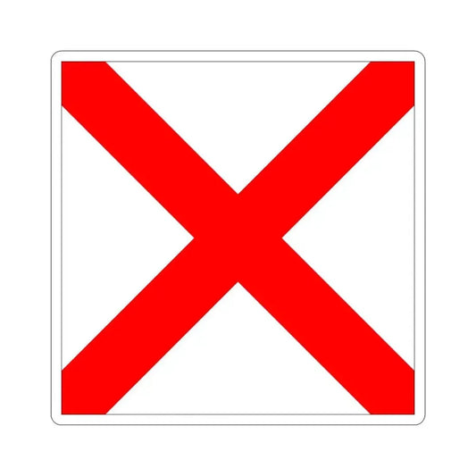 ICS Victor (International Code of Signals) STICKER Vinyl Die-Cut Decal 6 Inch - The Sticker Space