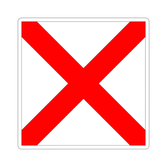 ICS Victor (International Code of Signals) STICKER Vinyl Die-Cut Decal 6 Inch - The Sticker Space