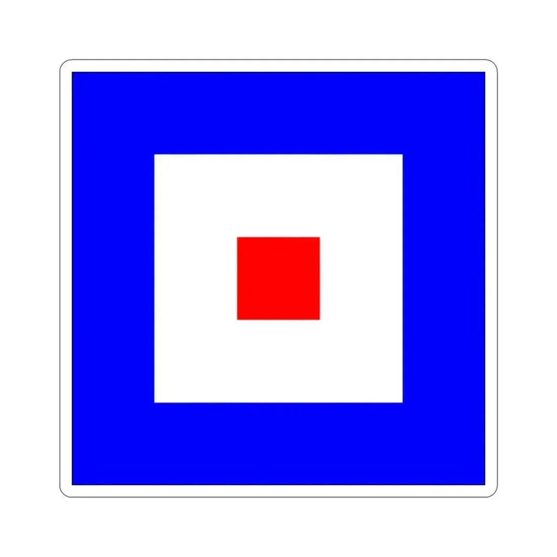 ICS Whiskey (International Code of Signals) STICKER Vinyl Die-Cut Decal 2 Inch - The Sticker Space