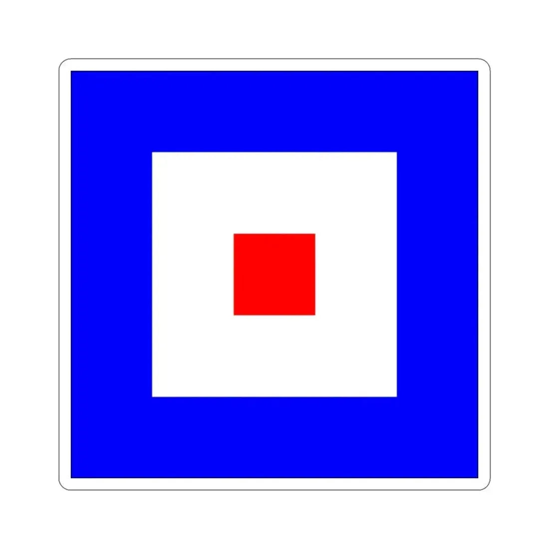 ICS Whiskey (International Code of Signals) STICKER Vinyl Die-Cut Decal 2 Inch - The Sticker Space