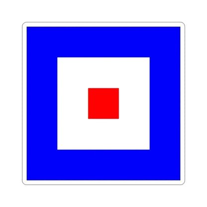 ICS Whiskey (International Code of Signals) STICKER Vinyl Die-Cut Decal 2 Inch - The Sticker Space