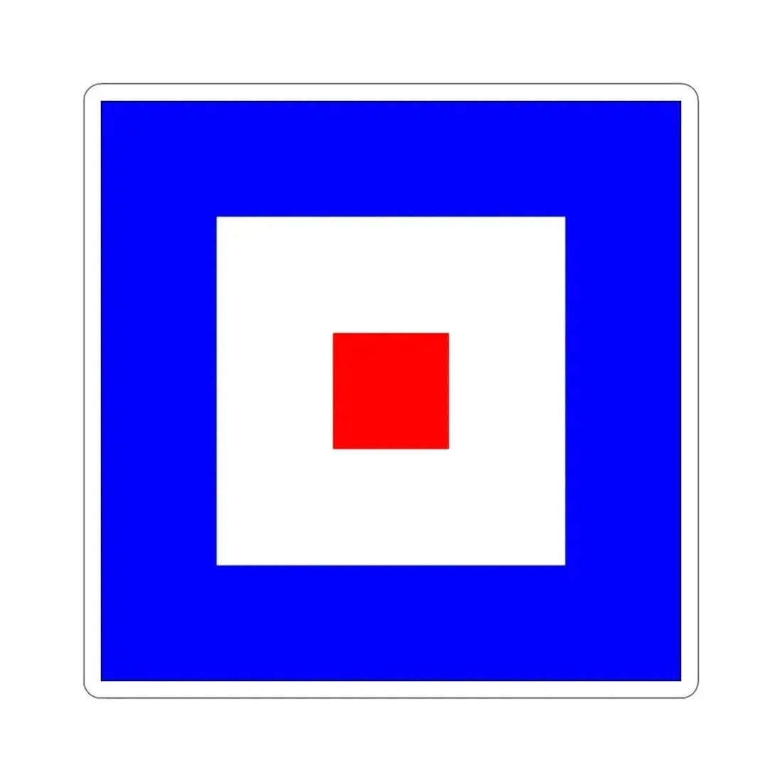 ICS Whiskey (International Code of Signals) STICKER Vinyl Die-Cut Decal 3 Inch - The Sticker Space