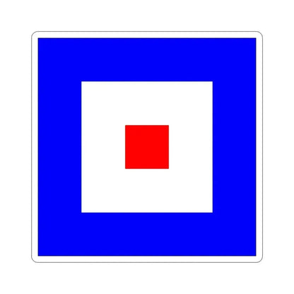 ICS Whiskey (International Code of Signals) STICKER Vinyl Die-Cut Decal 3 Inch - The Sticker Space