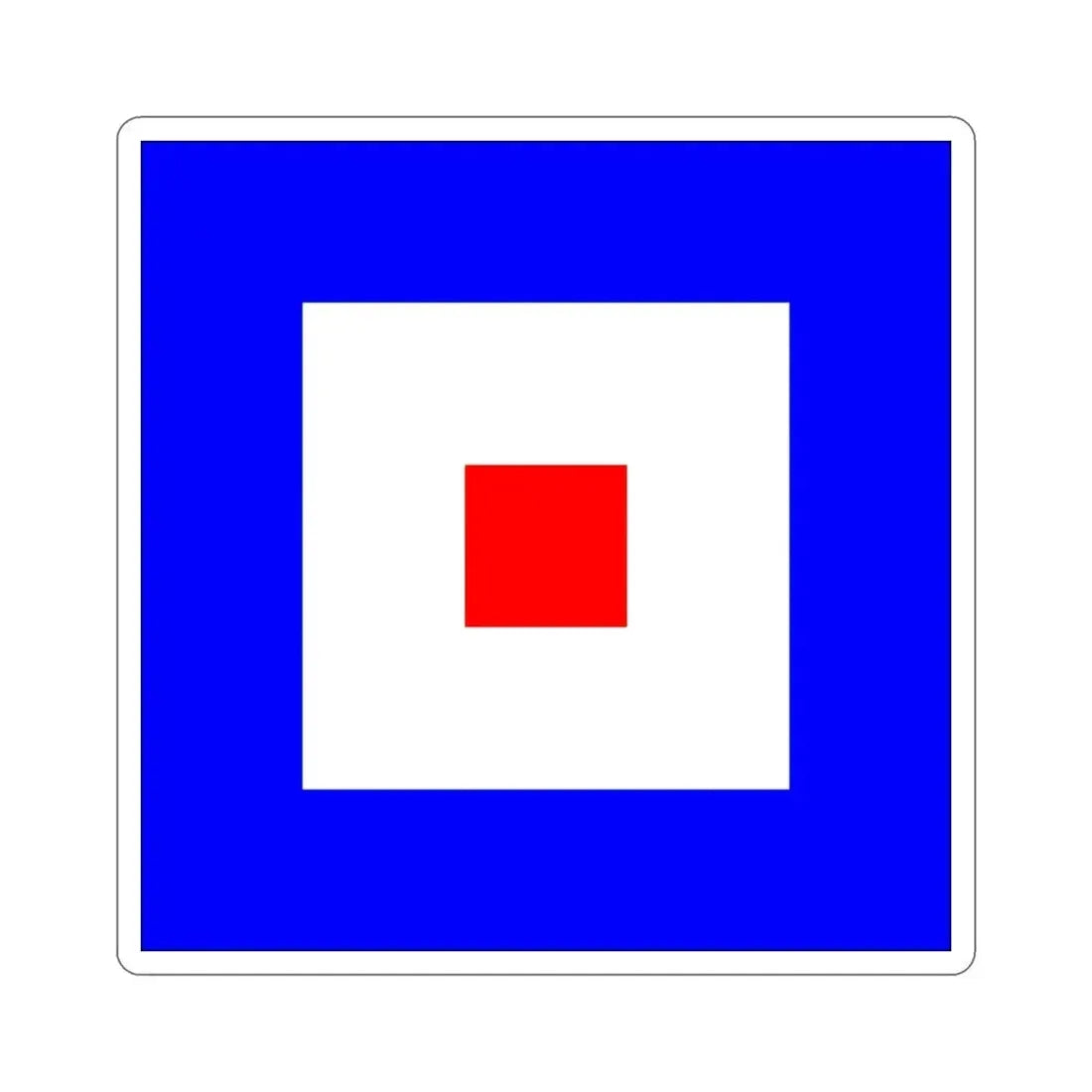 ICS Whiskey (International Code of Signals) STICKER Vinyl Die-Cut Decal 3 Inch - The Sticker Space