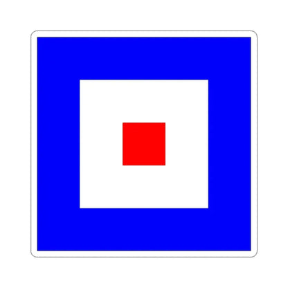 ICS Whiskey (International Code of Signals) STICKER Vinyl Die-Cut Decal 3 Inch - The Sticker Space