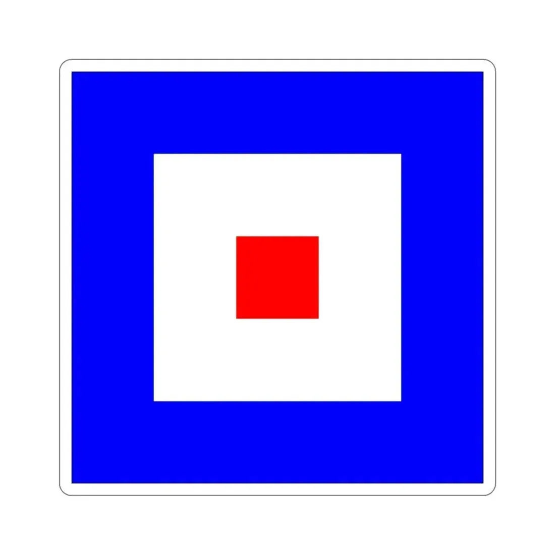 ICS Whiskey (International Code of Signals) STICKER Vinyl Die-Cut Decal 4 Inch - The Sticker Space