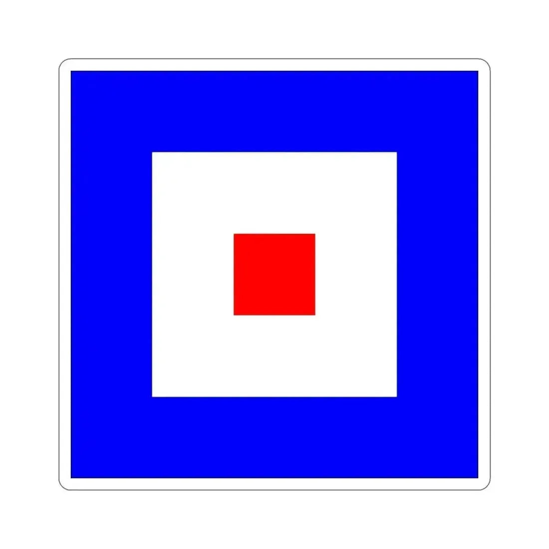 ICS Whiskey (International Code of Signals) STICKER Vinyl Die-Cut Decal 5 Inch - The Sticker Space