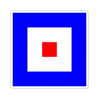 ICS Whiskey (International Code of Signals) STICKER Vinyl Die-Cut Decal 5 Inch - The Sticker Space