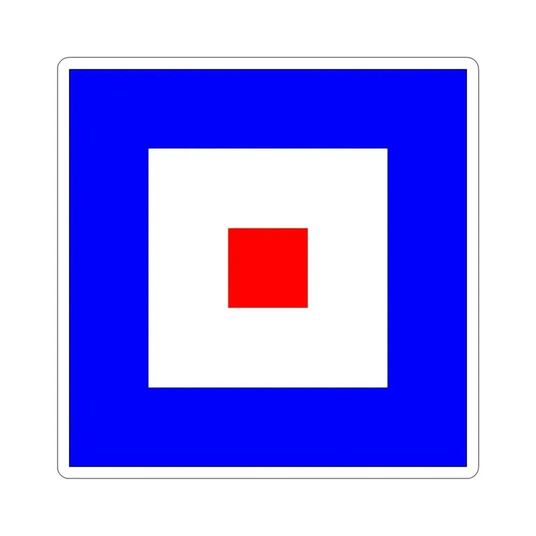 ICS Whiskey (International Code of Signals) STICKER Vinyl Die-Cut Decal 5 Inch - The Sticker Space