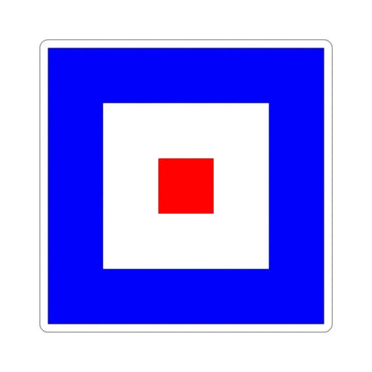 ICS Whiskey (International Code of Signals) STICKER Vinyl Die-Cut Decal 5 Inch - The Sticker Space