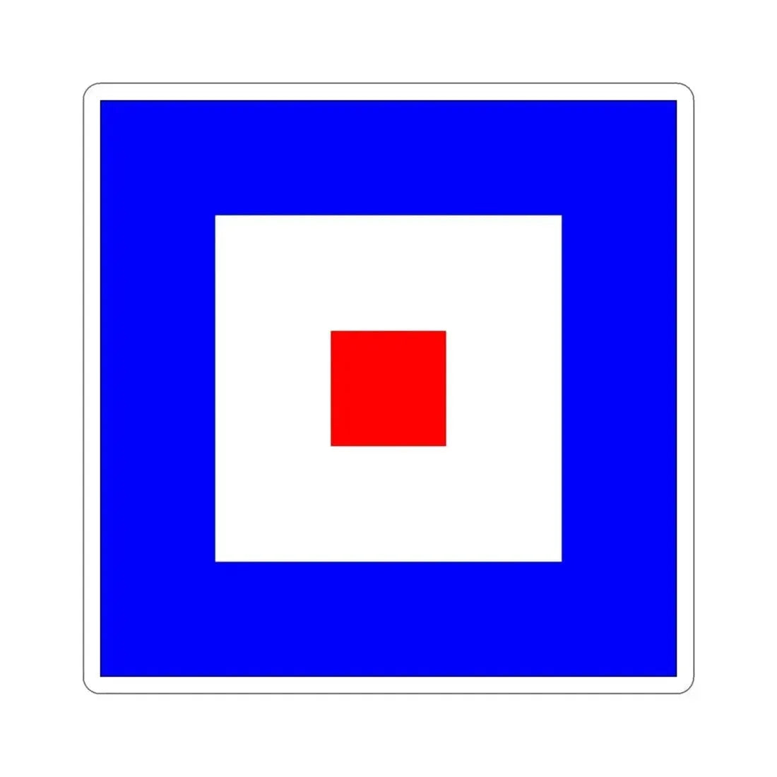 ICS Whiskey (International Code of Signals) STICKER Vinyl Die-Cut Decal 6 Inch - The Sticker Space