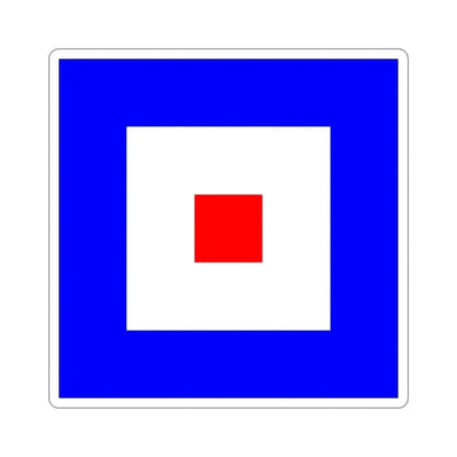 ICS Whiskey (International Code of Signals) STICKER Vinyl Die-Cut Decal 6 Inch - The Sticker Space