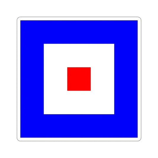 ICS Whiskey (International Code of Signals) STICKER Vinyl Die-Cut Decal 6 Inch - The Sticker Space