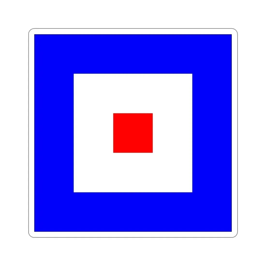 ICS Whiskey (International Code of Signals) STICKER Vinyl Die-Cut Decal 6 Inch - The Sticker Space