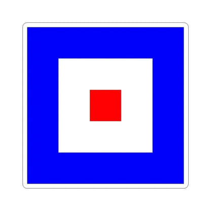 ICS Whiskey (International Code of Signals) STICKER Vinyl Die-Cut Decal 6 Inch - The Sticker Space