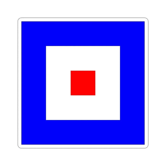 ICS Whiskey (International Code of Signals) STICKER Vinyl Die-Cut Decal 6 Inch - The Sticker Space