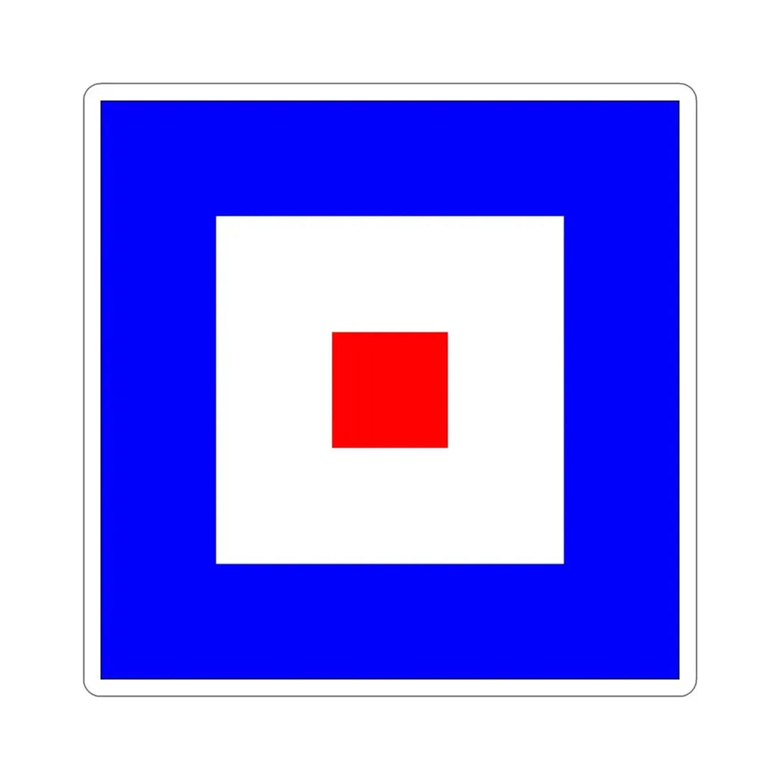 ICS Whiskey (International Code of Signals) STICKER Vinyl Die-Cut Decal - The Sticker Space