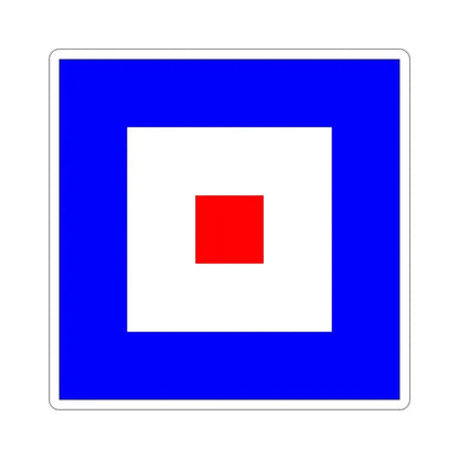 ICS Whiskey (International Code of Signals) STICKER Vinyl Die-Cut Decal - The Sticker Space