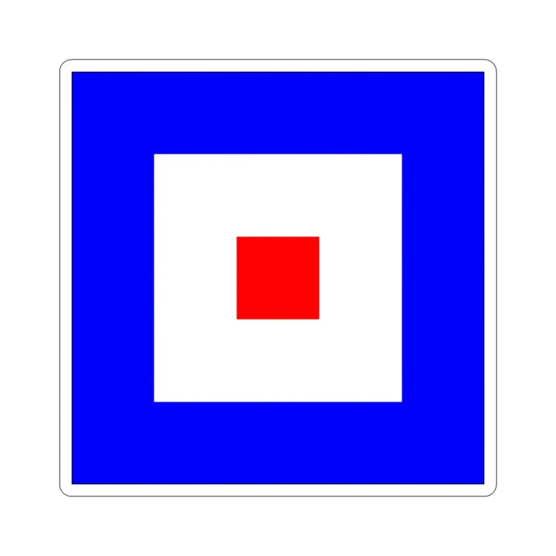 ICS Whiskey (International Code of Signals) STICKER Vinyl Die-Cut Decal - The Sticker Space