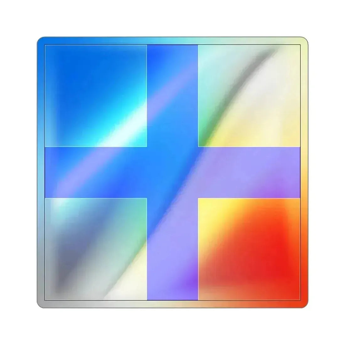 ICS X-ray (International Code of Signals) Holographic STICKER Die-Cut Vinyl Decal 3 Inch - The Sticker Space