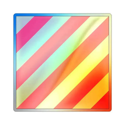 ICS Yankee (International Code of Signals) Holographic STICKER Die-Cut Vinyl Decal 4 Inch - The Sticker Space