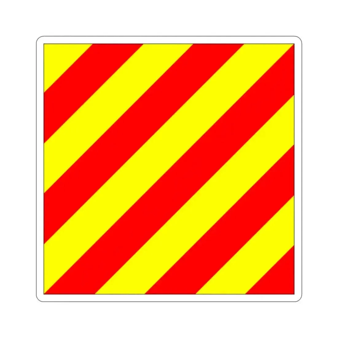ICS Yankee (International Code of Signals) STICKER Vinyl Die-Cut Decal 2 Inch - The Sticker Space